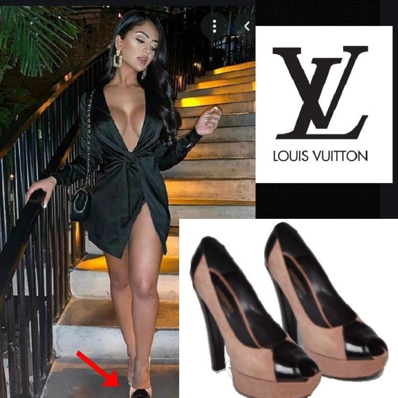 LOUIS VUITTON Lexure Jambes Open Toe Pumps - Picture 1 of 5